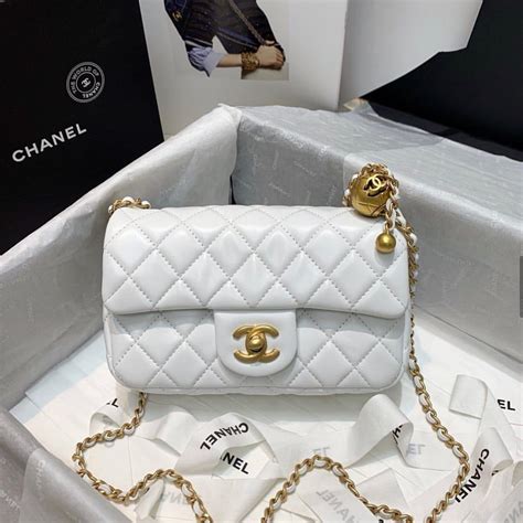 chanel paris white floral backpack|White Chanel purses.